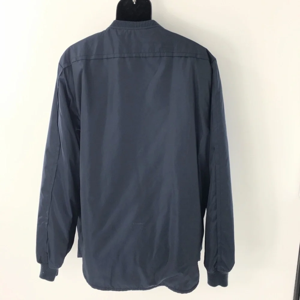 Stampd Mens Bomber Jacket Full Zip Hidden Pockets Blue Interior Straps Sz XXL - Picture 6 of 16